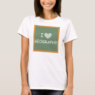 I Liebe Geografie T-Shirt