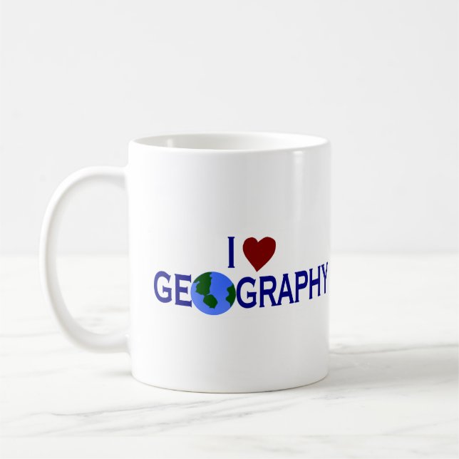 I Liebe-Geografie Tasse (Links)