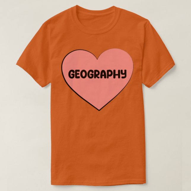 i Liebe GEOGRAPHIE T-Shirt (Design vorne)