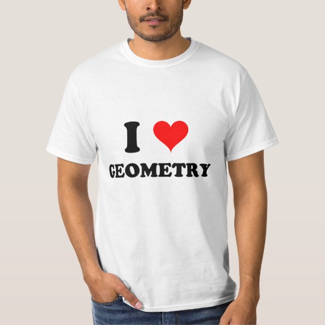 I Liebe-Geometrie T-Shirt (Vorderseite)