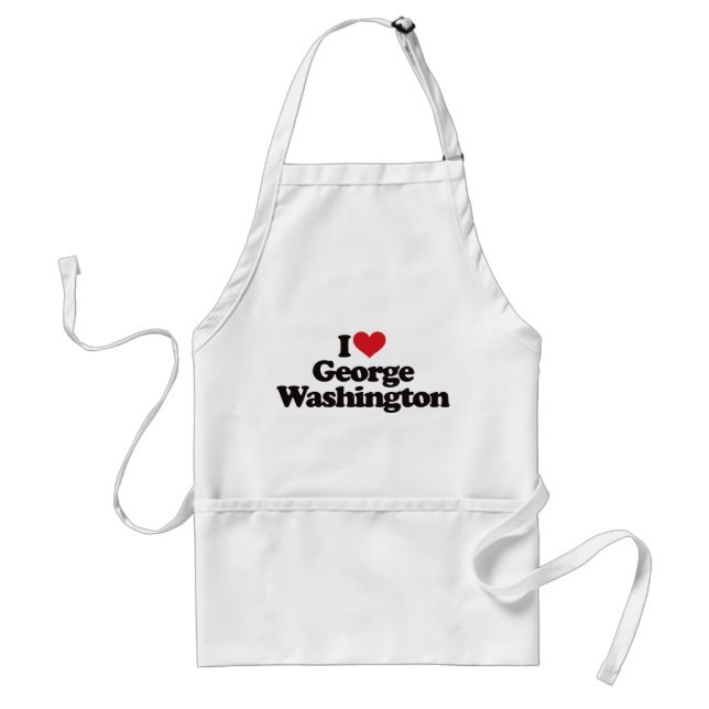 I Liebe George Washington Schürze (Vorne)