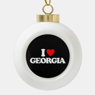 I LIEBE GEORGIA KERAMIK Kugel-Ornament