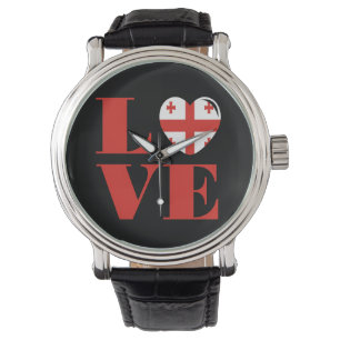 I Liebe Georgien Armbanduhr