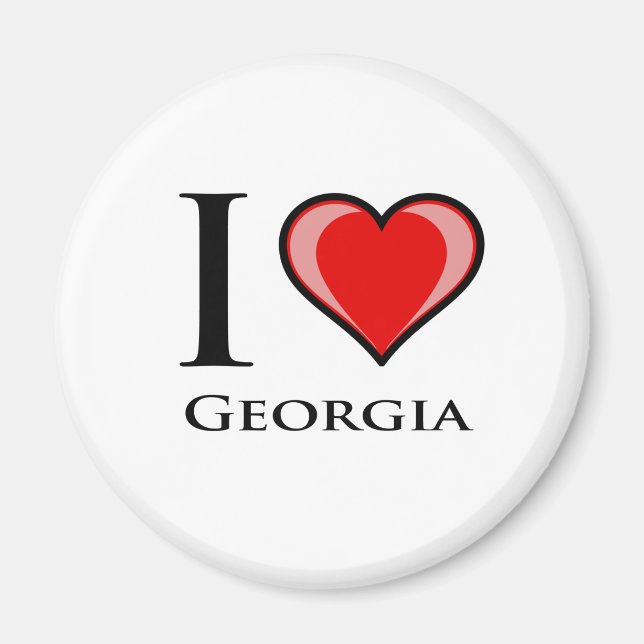 I Liebe Georgien Magnet (Vorne)