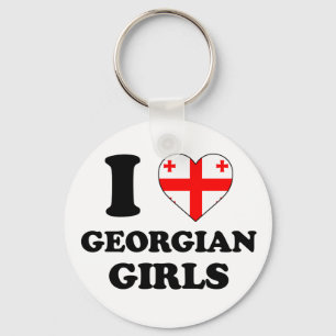 I. Liebe georgischer Mädchen Schlüsselanhänger