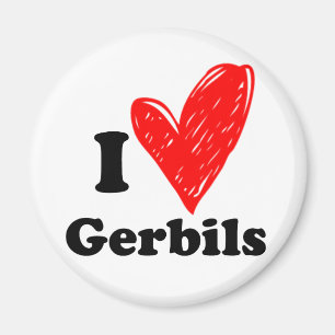 I Liebe Gerbils Magnet