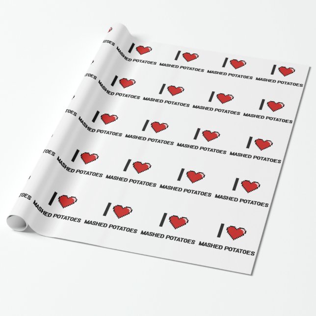 I Liebe gestampfte Kartoffeln Geschenkpapier (Ungerollt)