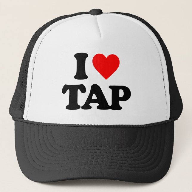 I LIEBE GESTOCHEN TRUCKERKAPPE (Vorderseite)