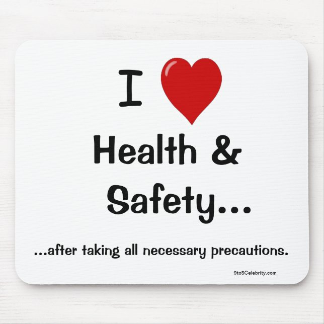 I Liebe-Gesundheit und Sicherheit… Alle Mousepad (Vorne)