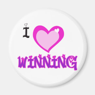I LIEBE Gewinnen Magnet
