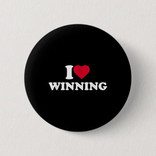 I Liebe Gewinner ich Herz gewinnen Lover Gewinner Button