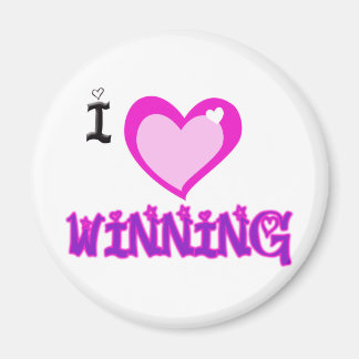 I LIEBE gewinnt Magnet
