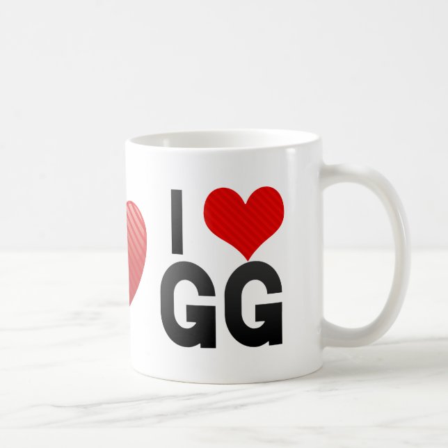 I Liebe GG Kaffeetasse (Rechts)