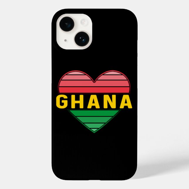I Liebe Ghana, Ghanaisches Herz Case-Mate iPhone Hülle (Rückseite)