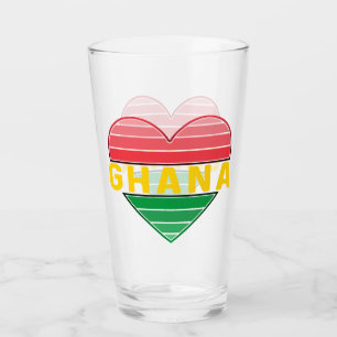 I Liebe Ghana, Ghanaisches Herz Glas