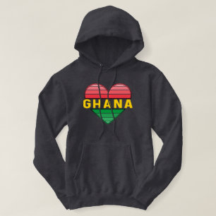 I Liebe Ghana, Ghanaisches Herz Hoodie