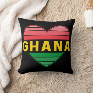 I Liebe Ghana, Ghanaisches Herz Kissen