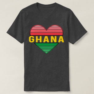 I Liebe Ghana, Ghanaisches Herz T-Shirt