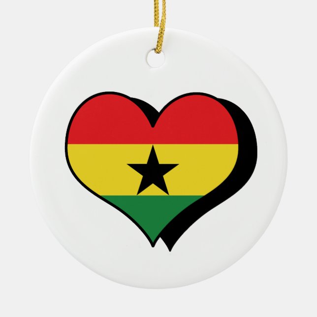 I Liebe Ghana Ornament (Vorne)