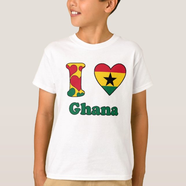 I Liebe Ghana T-Shirt (Vorderseite)