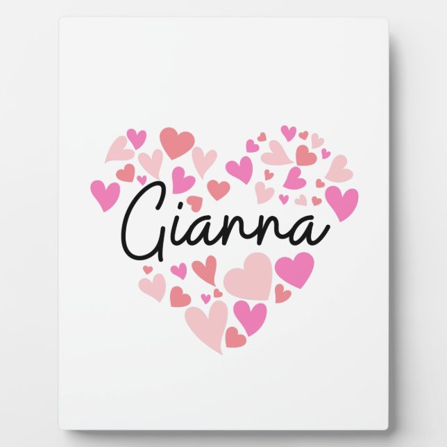 I Liebe Gianna Fotoplatte (Vorderseite)