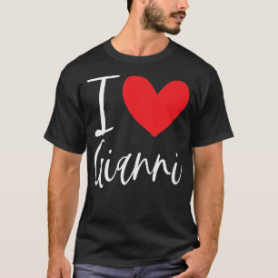 I Liebe Gianni Name Personalisiert Boy Man BESTE F T-Shirt