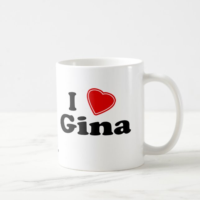 I Liebe Gina Tasse (Rechts)