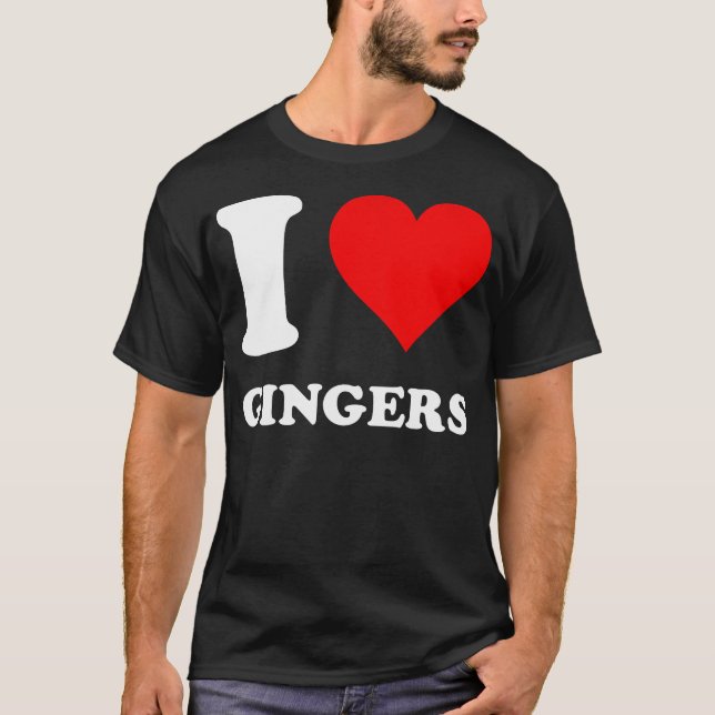I Liebe Gingers T-Shirt (Vorderseite)