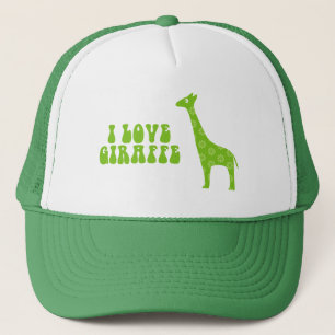 I Liebe Giraffe (grün) Truckerkappe