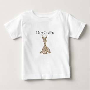 I Liebe Giraffen Baby T-shirt