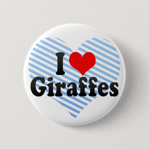 I Liebe-Giraffen Button