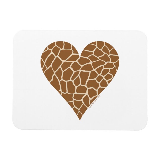I Liebe Giraffen Magnet (Horizontal)