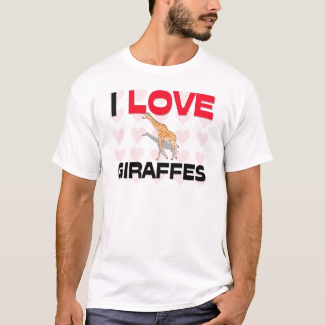 I Liebe-Giraffen T-Shirt (Vorderseite)