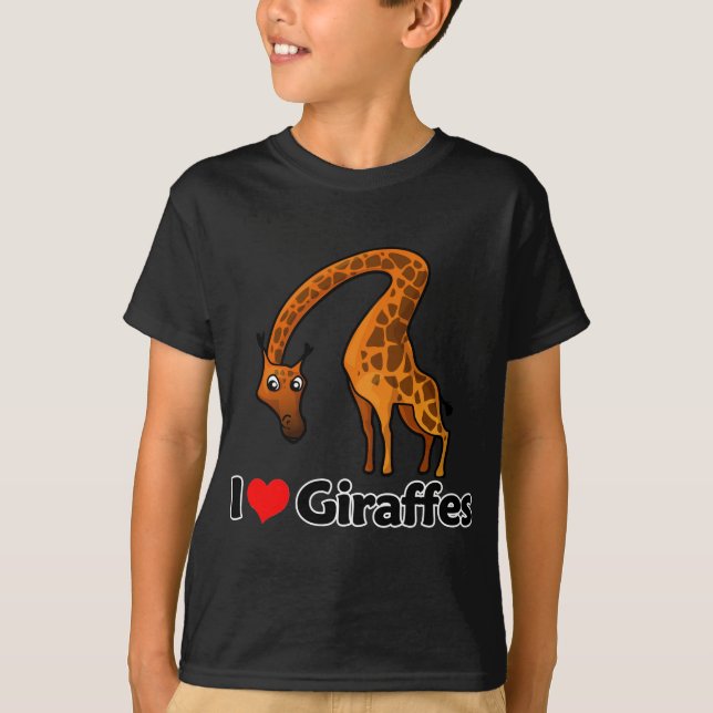 I Liebe-Giraffen T-Shirt (Vorderseite)