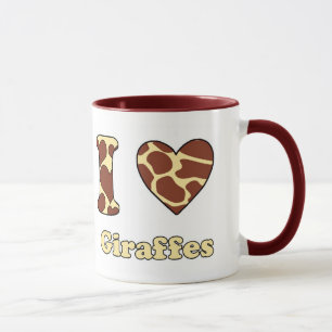 I Liebe Giraffen Tasse