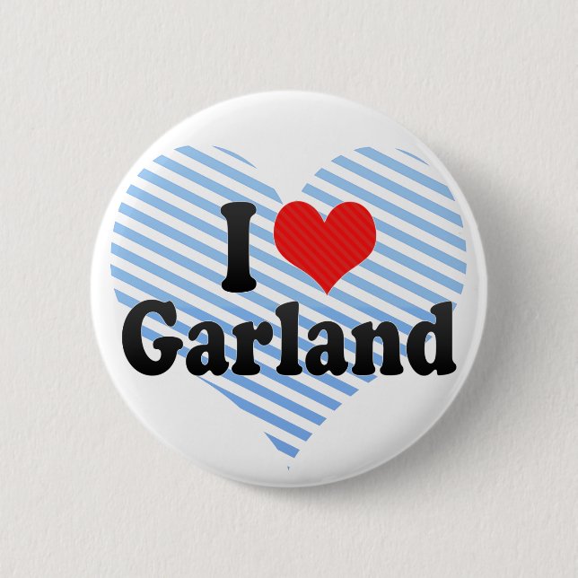 I Liebe-Girlande Button (Vorderseite)