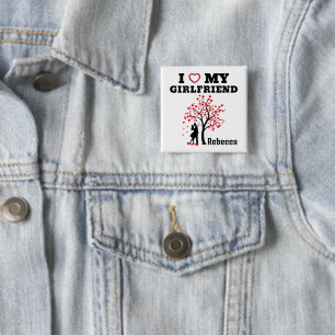 I Liebe Girlfriend Button