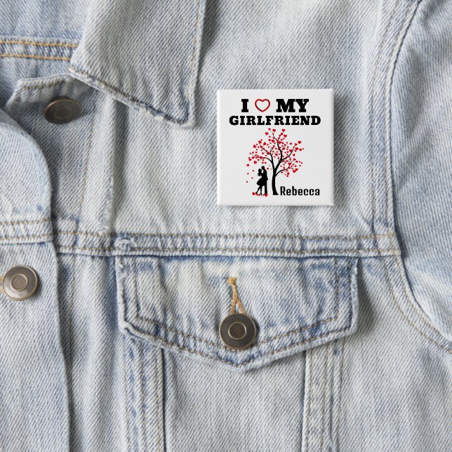 I Liebe Girlfriend Button (Beispiel)