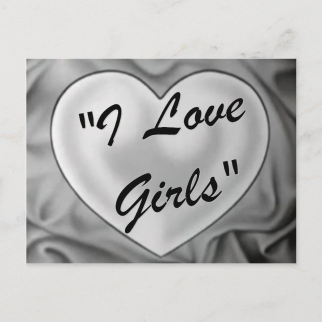 I Liebe Girls Postkarte (Vorderseite)