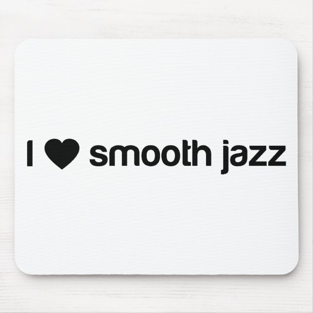 I Liebe-glatter Jazz Mousepad (Vorne)