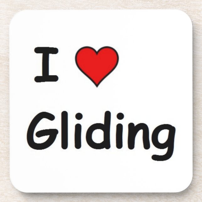 I Liebe Gliding Untersetzer (Vorderseite)