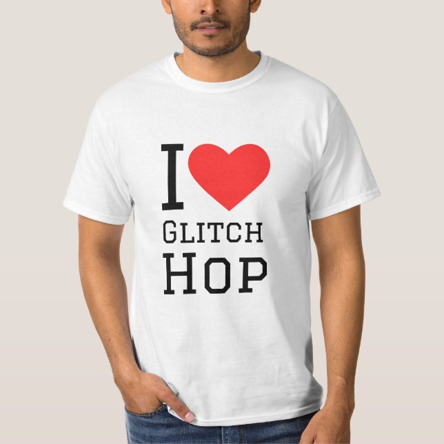 I Liebe glithop T-Shirt (Vorderseite)