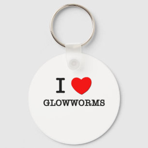 I Liebe Glowwürmer Schlüsselanhänger