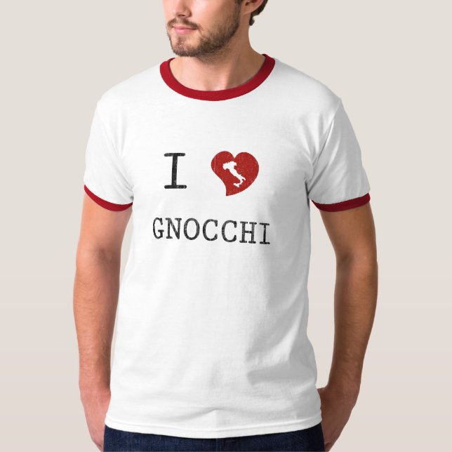I Liebe Gnocchi T-Shirt (Vorderseite)