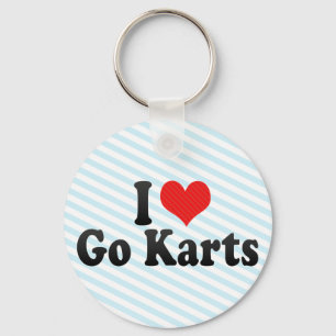 I Liebe Go Karts Schlüsselanhänger