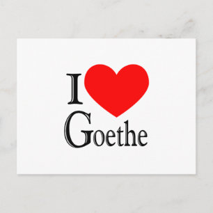 I Liebe Goethe Postkarte