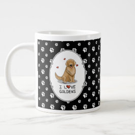 I Liebe Goldens I Liebe Golden Retrievers Niedlich Jumbo-Tasse