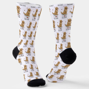 I Liebe Goldens - I Liebe Golden Retrievers Socken