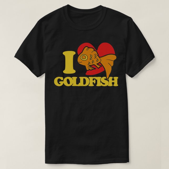 I Liebe Goldfisch T-Shirt (Design vorne)