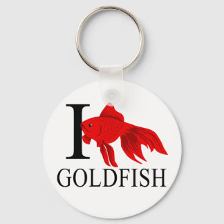 I Liebe Goldfish Schlüsselanhänger